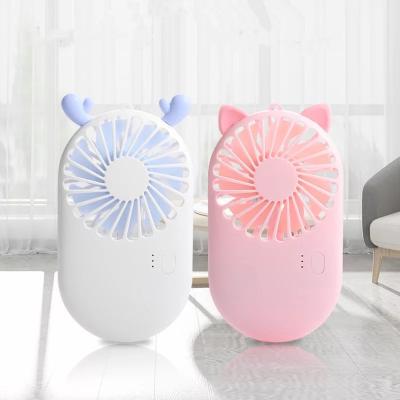 China Mini Handheld Fan Portable Personal USB Cute Adjustable Cardboard Shape Fan Pocket Rechargeable Battery Operated Fan For Outdoor Travel for sale