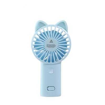 China 2021 Summer Cute Promotional Gadgets Cardboard Shape Portable or USB Handheld Battery Powered Personal Small Fan Hand Fan with 3 Speeds for sale