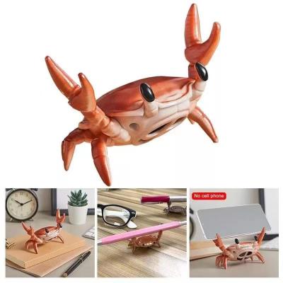 China Wireless Charger for Mini Mobile Phone Speaker Holder Promotional Crab Mobile Phone Instruments BT Speaker Wireless Portable Desktop Stereo Sound for sale