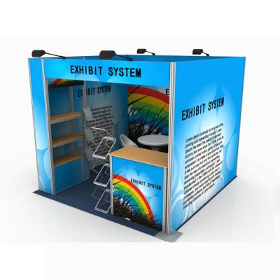 China Easy Compile Standard Portable Aluminum Exhibition Booth 3x3 Exhibition Booth Design for sale