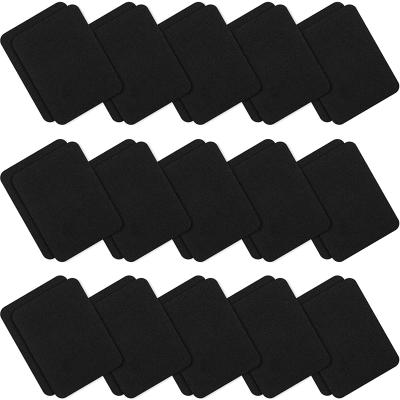 China 30 Pieces Handmade Iron On Patches Jean Repair Patches Clothing Repair Kit Denim Fabric Patches For Jean Clothes (Black) 4.9 x 3.7 Inches for sale