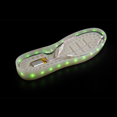 China Color.high Quality.washable.eco-friendly.colorful Usb Fashion Shoes Upper Light Boys Girls Waterproof Comfortable Chargeable LED Shoes Accessories Wholesale for sale