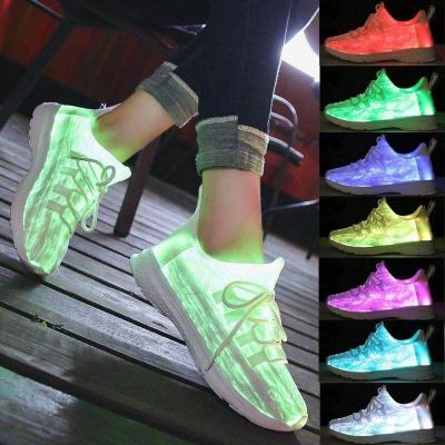 China Light Fiber Optic Shoe Light Top Lux Led Para Zapatillas Color Changing Led Lights Shoes Men for sale