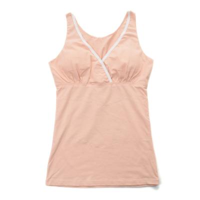 China Radiation Protection OEM Hot Sale Cotton Maternity Camisole With Removeable Padded Maternity Tank Top For Women for sale