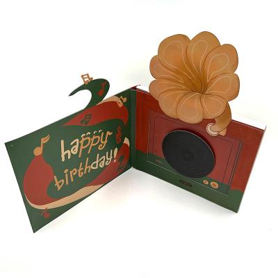 China Wholesale Europe Best-Selling Happy Birthday Pop Up Card Birthday Gift Card Phonograph Happy Birthday Greeting Cards for sale