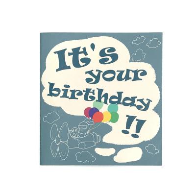 China Europe Wholesale Pilot Premium Creative Printing Happy Birthday Stereo Pop Up Greeting Cards Happy Birthday Automatic Greeting Cards for sale