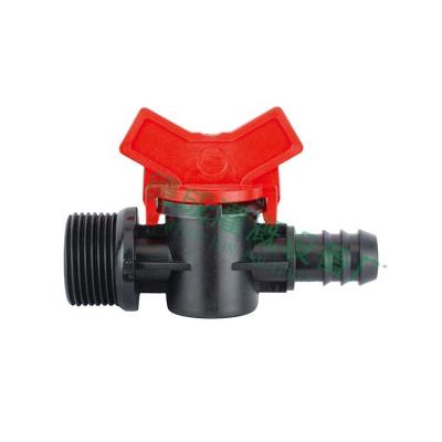 China POM Plastic Irrigation Mini Ball Valve 16*3/4'mm for sale