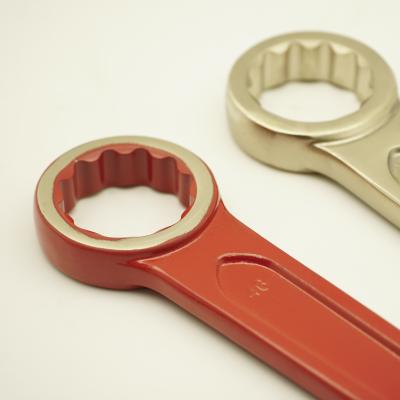 China Multi Functional High Carbon Steel Blow Ring Spanner Open End Slogging Wrench for sale