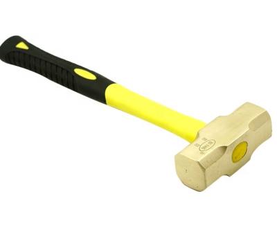 China Machinist Hammer Non Sparking Heavy Duty Brass Tools Sledgehammer 1 Kg For Oil And Gas Plants for sale