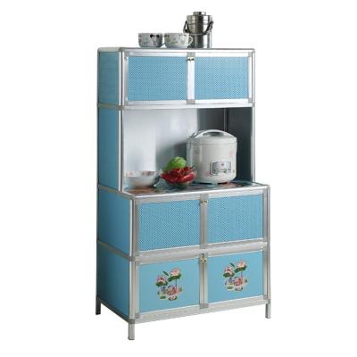 China New Arrival Modern Products Aluminum Kitchen Storage Cabinet With Dish Rack for sale