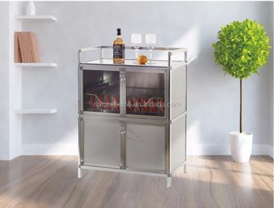 China New Model Modern Furniture Design Waterproof Home Aluminum Modular Sideboard With Dish Rack for sale