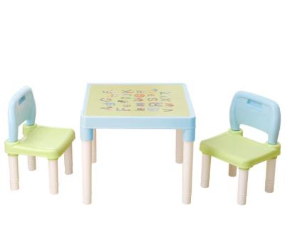 China Simple and Beauty Plastic Student Table and Practical Popular Child and Chair for Study for sale