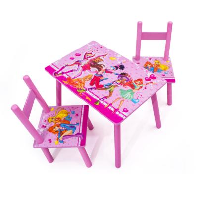 China Hot Sale Cartoon Competitive Price Child Folding Student Table And Chair for sale