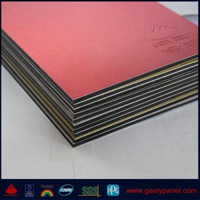 China Exterior Wall Brush Timber Coated Aluminum Aluminum Composite Panel ACM /ACP for sale