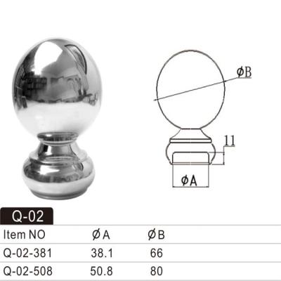 China Decoration Customized Sizes Manufacturing Stainless Steel Handrail Ball Master Ball Top Ball In Chaozhou for sale