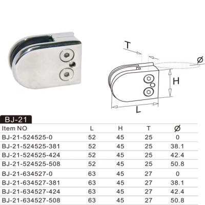 China Modern Stainless Steel Glass Flange 304 316 for sale