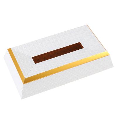 China Viable New Style Custom Home Tissue Box Pattern Tissue Paper Napkin Box Case Household Office Rectangular Tissue Box for sale