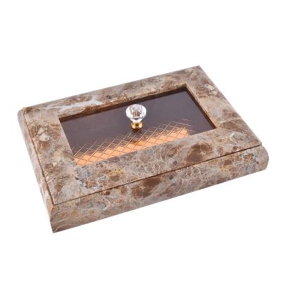 China Sustainable Wholesale Marble Chocolate Candy Box Supermarket Restaurant Hotel Sweet Gift Box With Lid Box for sale