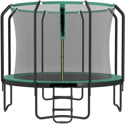 China Jumping Zone Garden Trampoline, TUV GS Tested Frame Seamless Construction, Removable Safety Net, Includes Edge Cover for sale