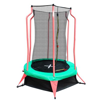 China 55inch 4.5ft Durable Elastic Bed Trampolines For Kids With Safety Net for sale