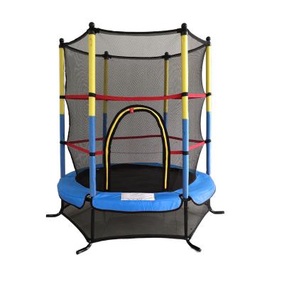 China Eco-Friendly Trampoline For Kids With Net - 5 Ft Indoor Toddler Outdoor Trampoline With Safety Enclosure For Fun for sale