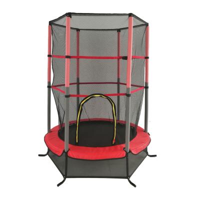 China 55 Inch Eco - Friendly Trampoline For Kids Sports With Safety Net Enclosure And Foam Pad for sale