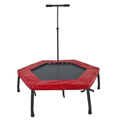 China Eco-friendly 45Inch Outdoor Indoor Gymnastic Hexagonal Trampoline Workouts Exercise Balance Training For Sale for sale