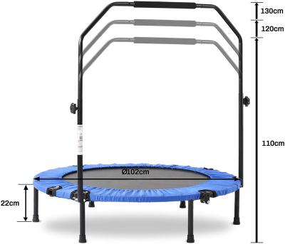 China Foldable Mini Trampoline Exercise Workout Rebounder Workout Rebounder Trampoline 40