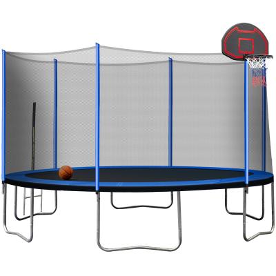 China With Spring Protective Net Round Kids Outdoor 14ft Trampoline With Enclosure Fitness Trampoline Sport Jumping Trampoline for sale