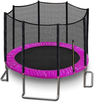 China Safety Manufacturer Child Trampolines Round Outdoor 10ft Trampoline With Safety Net for sale