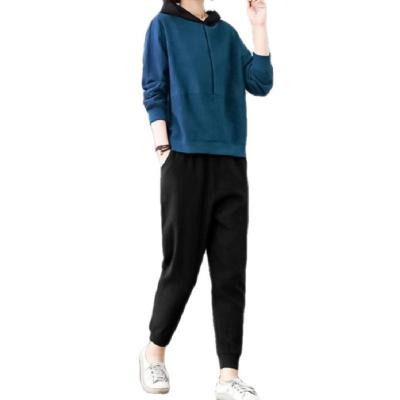 China 2022 new high quality women's breathable sportswear fashion temperament fleece sports suit for sale