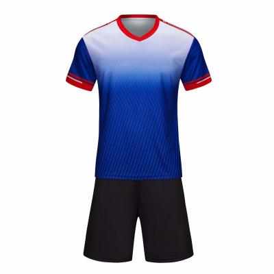 China Quick-Drying Best Custom Design Polyester Sublimation Football Soccer Uniforms OEM Wholesale Price Soccer Uniform for sale