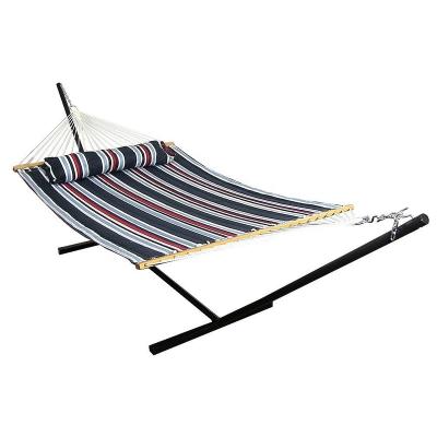 China Adult Portable Outdoor And Indoor Hammock With Metal Hammock Stand Double Person Hammock for sale