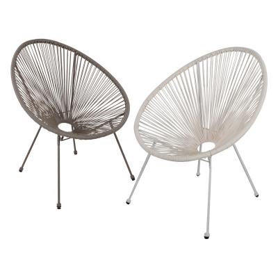 China Latest Design Modern PE Rattan Leisure Outdoor Chair With Metal Frame for sale