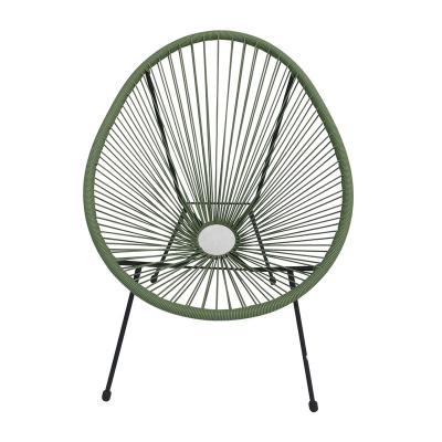 China Modern Outdoor Hot Sale Multi Color PE Rattan Chair With Metal Frame Wicker Garden Patio Chair for sale