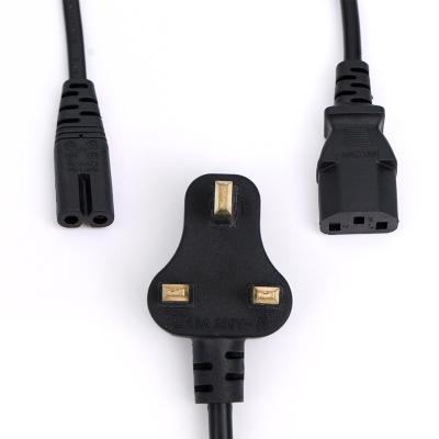 China home electrical appliances power cables 3 pin plug c13 cable computer power cord british power cable ps4 for sale