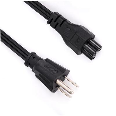 China Home appliance factory 3 pin prong plug cable IEC C13 USA power cord laptop power cable 3pin USA ac cords 3pin 3 pin for sale