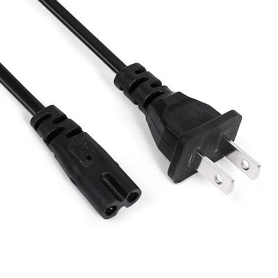 China Home appliance usa 2 pin power cord ps3 power cable IEC C7 cable USA figure 8 power cable for camera for sale