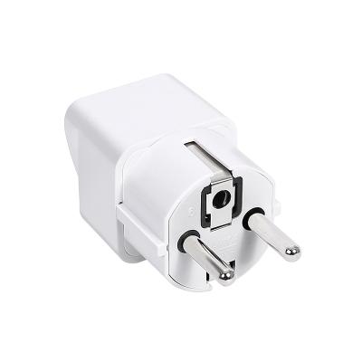 China Residential/General Purpose 4.8MM Plug Adapter Europe Plug Converter AUS R-U USA to EU Plug Adapter Copper Pins for sale