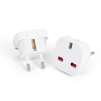 China Residential/Multipurpose 4.0mm EU Plug Travel Adapter Europe Plug Converter US UK AU To EU Round Plug Copper for sale