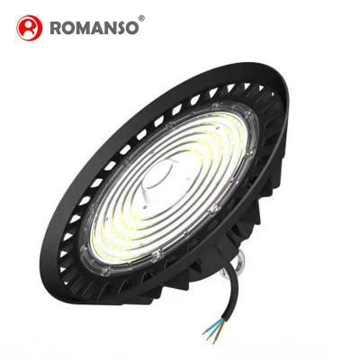 China Romanso LED High Bay Warehouse Light 100W 150LM/W Sensor Post Warehouse High Bay Light for sale