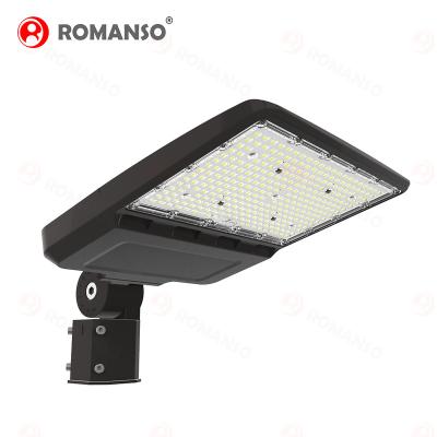 China ROAD led shoe box light 150W 200W 140LM/W 5 years warranty IP66 commercial led shoe box lights for sale