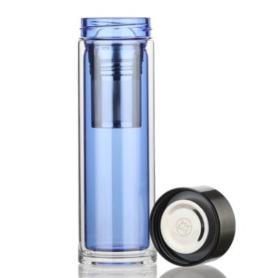 China WITH LID Bicycle Water Bottle Alkaline Glass Flask for sale