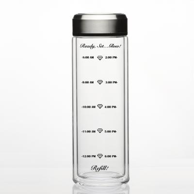 China Sustainable Amazon Sports Thermo Flask Water Bottle With Measurements for sale