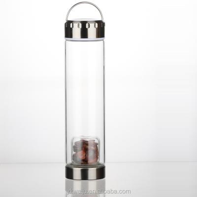 China 2020 New Product Designer Viable Crystal Healing Crystal Water Bottle for sale