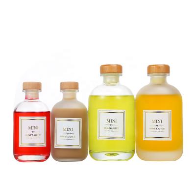 China China Beverage 250ml 500ml Round Kombucha Glass Bottle for sale