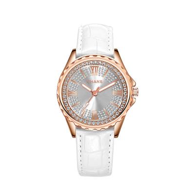 China Fashion Lady's Diamond Fashion Waterproof Luxury Stain Quartz Watch Band Watch PU Breathable Factory and Colorless Wholesale for sale