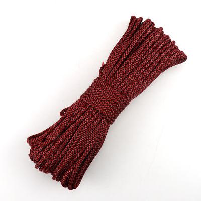 China Outdoor Camping Customized Reflective Nylon Rope 7 Roll 550 Strand 4mm Parachute Service Rope For Camping Tent for sale