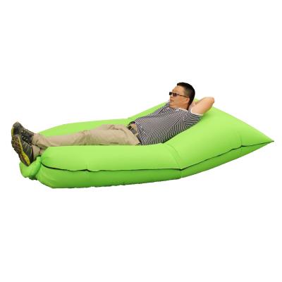 China Swimming Pool Good Quality Nylon Fabric Air Sleeping Bag Quick Inflatable Camping Bed for sale