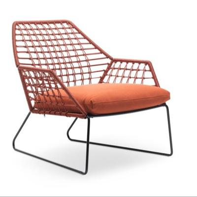 China Modern Hot Selling Modern Outdoor Chair Patio Design Chair Garden Rattan Rope Restaurant Chairs for sale